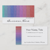 カラーパレットのデザイン5の名刺 名刺 (正面/裏面)