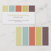 カラーパレットの名刺 コーリングカード (正面/裏面)