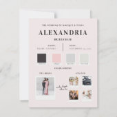 カラーパレットは私のブライドメイド提案になる ノートカード (裏面)