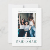 カラーパレットは私のブライドメイド提案になる 案内状 (正面)