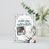 カラーパレットは私のブライドメイド提案になる 案内状 (スタンド正面)