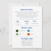 カラーパレットアーチ花嫁プロポーザルID 招待状 (裏面)