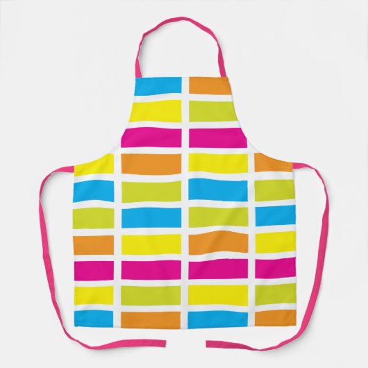 カラーパレットストライプ エプロン (正面)