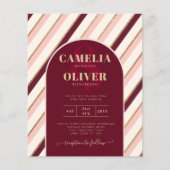 カラーパレットバーガンディーピンク結婚金ゴールド (正面)