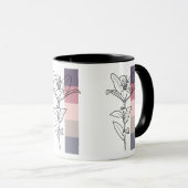 カラーパレット付きリリー マグカップ (正面右)