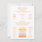 カラーパレット写真を私のブライドメイド提案カードにする 招待状 (裏面)