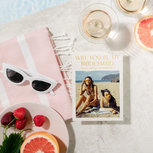 カラーパレット写真 私のブライズメイドになって プロポーズカード 招待状