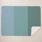 カラーパレット青いパステル シェルパブランケット (正面(横))