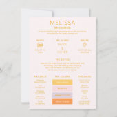 カラーパレット フォト 私のブライズメイドに 提案カード 招待状 (裏面)