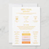 カラーパレット フォト 私のブライズメイドに 提案カード 招待状 (裏面)