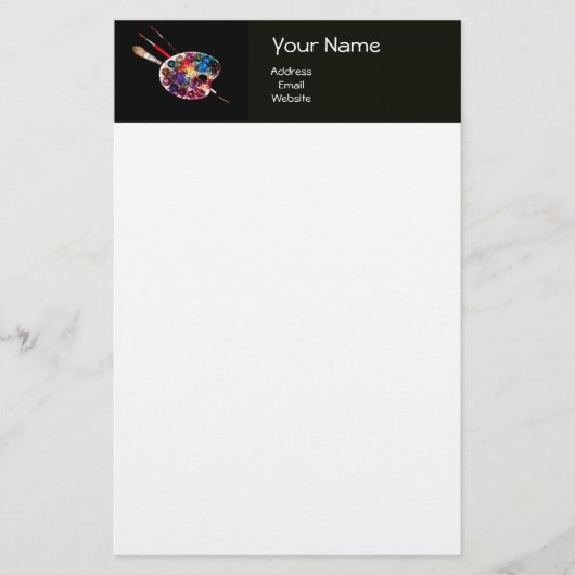 カラーパレット 便箋 (正面)