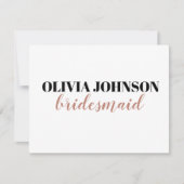 カラーパレット 花嫁の仲間への提案 詳細カード 招待状 (正面)