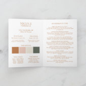 カラーパレモダンエレガントットのブライドメイド情報カード 招待状 (内部)