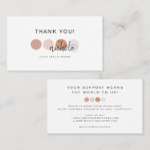 カラーパレモダンットメイクアップアーティスト割引カード 名刺 (正面/裏面)