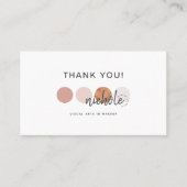 カラーパレモダンットメイクアップアーティスト割引カード 名刺 (正面)