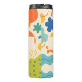 カラーパーソナライズされたスプラッシュ抽象芸術サーマルタンブラー タンブラー (裏面)