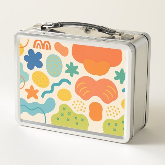 カラーパーソナライズされたスプラッシュ抽象芸術メタルランチボックス メタルランチボックス (裏面)