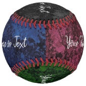 カラーパーソナライズされたHAMbWG付きソ違うフトボール ソフトボール (裏面)