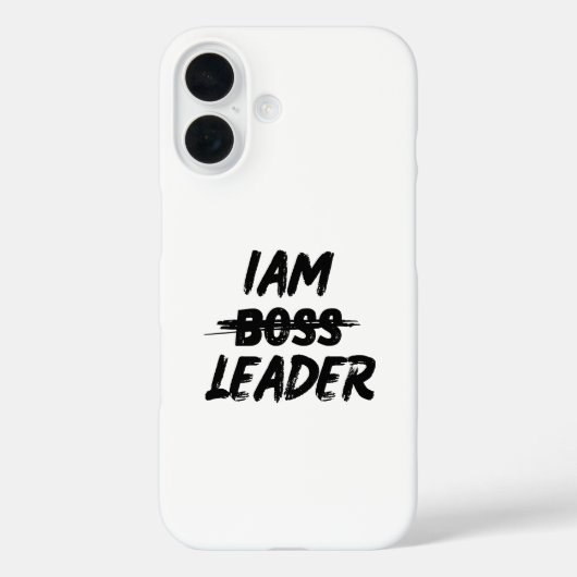カラーパーソナライゼーションのケース「Iam Leader notボス」 Case-Mate iPhoneケース (裏面)
