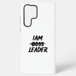 カラーパーソナライゼーションのケース「Iam Leader notボス」 Samsung Galaxy S22 Ultraケース