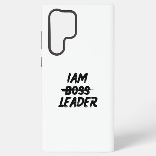 カラーパーソナライゼーションのケース「Iam Leader notボス」 Samsung Galaxyケース (裏面)