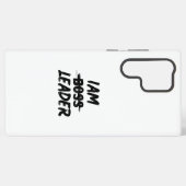 カラーパーソナライゼーションのケース「Iam Leader notボス」 Samsung Galaxyケース (裏面横)