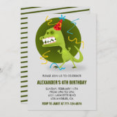 カラーパーティの招待状モンスタモダンー・ボーイ・キッズ 招待状 (正面/裏面)