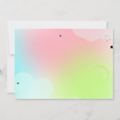 カラーパーティー誕生日招待状 招待状 (裏面)