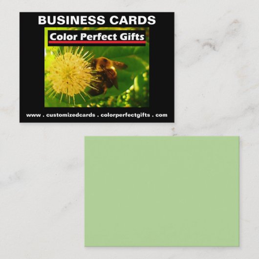 カラーパーフェクトギフト広告 名刺 (正面/裏面)