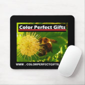カラーパーフェクトギフト広告（昆虫）マルハナバチネクター マウスパッド (マウス)