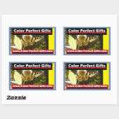 カラーパーフェクトデザインアットカラーパーフェクトギフト 長方形シール (シート)