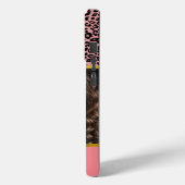 カラーヒョウ印刷フォトコラージュ&モノグラム Case-Mate iPhoneケース (裏面 / 左)