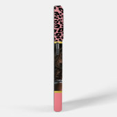 カラーヒョウ印刷フォトコラージュ&モノグラム Case-Mate iPhoneケース (裏面 / 右)