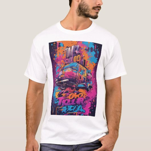 カラービ走ブティー Tシャツ (正面)