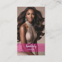 カラーピンクポップ・アートのグラデーション名刺