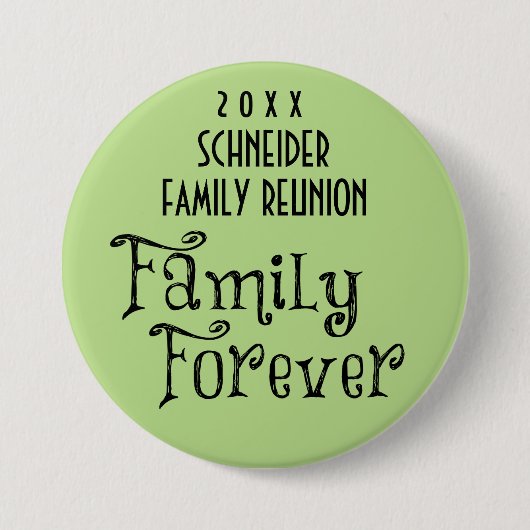 カラーファミリーを選択して永遠にファミリー懇親会ギフト 缶バッジ (正面)