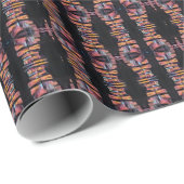 カラーファンキーアートコラージュファンキーの傾向 ラッピングペーパー (ロールコーナー)