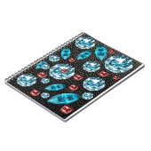 カラーファンシー宝石スタイル ノートブック (左側)