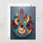 カラーファンタジーギター ポストカード (正面/裏面)