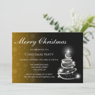 カラーフェード クリスマス インビテーション