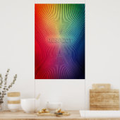 カラーフエレガントローのタイポグラフィを基準 ポスター (キッチン)