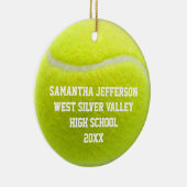 カラーフォトテニスボールスポーツ セラミックオーナメント (右)