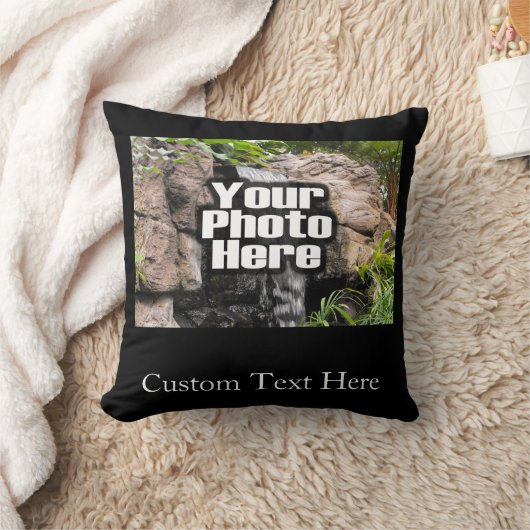 カラーフォトパーソナライズされた クッション (ブランケット)
