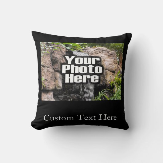 カラーフォトパーソナライズされた クッション (正面)