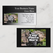 カラーフォトパーソナライズされた 名刺 (正面/裏面)