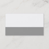 カラーフッター – グレー 名刺 (裏面)