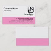 カラーフッター – ピンク 名刺 (正面/裏面)