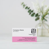 カラーフッター – ピンク 名刺 (スタンド正面)