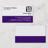 カラーフッター – 深い紫 名刺 (正面/裏面)