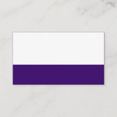 カラーフッター – 深い紫 名刺 (裏面)